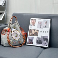 Japanese Style Ball Chain Snoopy Donut Embroidered Shopping Bag Niche Nylon Handbag Eco-Friendly Bag