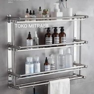 3-tier Bathroom Soap Rack Stainless Shampoo Rack