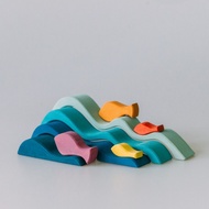 Wave block stacker | Avdar Toys | Open Ended Toy | Wooden Toy | Educational Toy | Pretend Play