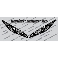 Winker, Decals, Sticker, Winker for Sniper 150, gray