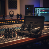 GMark G7S 7-Piece Dynamic Wired Drum Mic Kit for Kick, Bass, Tom, Drums, Vocal, Band, DJ, Stage, Liv