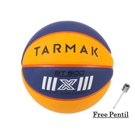 Tarmak Basketball Size 6 BT 500X Indoor Outdoor FIBA OFFICIAL 3 ON 3 Original Import - Blue Yellow