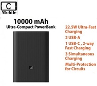 Xiaomi Powerbank 3 Ultra Compact 10000mah (22.5W Fast charging)(1 Month Warranty)