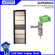 Pintu Kamar Mandi Wc Alphamax Boston G Door Pvc Grey Aluminium Kiri