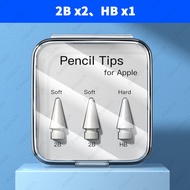 Double Layer Tip For Apple Pencil Pen Nib For Apple Pencil 1st 2nd Generation 2B HB 2.0 3.0 Soft Har