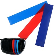 loveshopping1 1/3/5 Sets Personalized Car Decoration PVC M Stripe Color Grill Stier For 1 3 5 X1 X3 