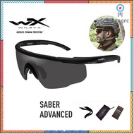 Wiley X SABER ADVANCED (ของแท้) แว่นกันแดด แว่นทหาร แว่น Safety Tactical ทรง eyeshields เป็นรุ่นที่ขายดีที่สุด Sาคาต่อชิ้น