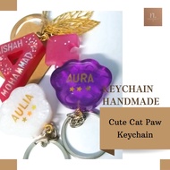 Cute Cat Paw Keychain | Custom Keychain | Cute Keychain | Cute Charm