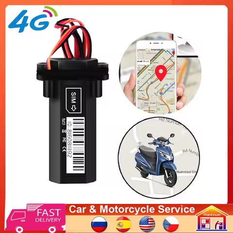 T12 4G 2G GPS Tracker for Car Motorcycle Online Locator Tracking Alarm System 12V for Motor/Bike Min
