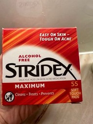 STRIDEX 無酒精抗痘潔面片(全新未使用)