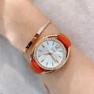 復古拼色鋯石石英女士手錶
