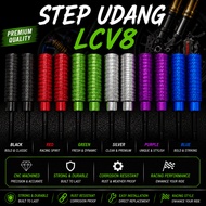 CNC ALLOY Step Tunduk Udang Y15 Y16 LC135 V1- V8 Stand Casing Custom Step Udang Totok Sepit Udang