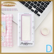 WHPHous Ins ảnh thẻ chất kết dính cuốn sách cho 2x6 inch photocards Album ảnh chủ thẻ thu thập cuốn