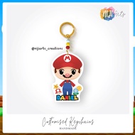 [SG LOCAL] Super Mario Customised Keychain / Bag Tag / Accessories / Handmade / Personalised Keychain