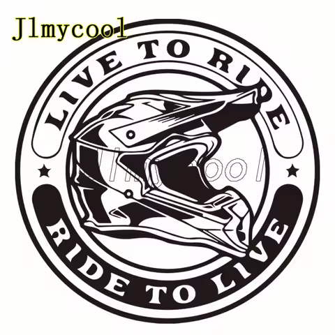 Dirt Bike Motorcycle Stickers Motocross helmet live to ride ride to live Vinyl Reflective Car Stylin