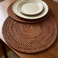 Rattan plate coaster D30 cm