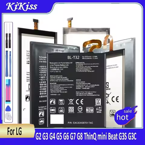Battery For LG G2 G3 G4 G5 G6 G7 G8 ThinQ mini Beat G3S G3C G4S G4C/ V10 V20 V30 V40 V50/Optimus G P