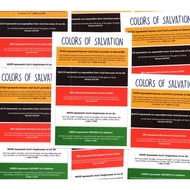 PCBS Colors of Salvation (GOSPEL EVANGELISTIC CARD TRACTS) 50 PCS BUNDLE - Evangelism Card
