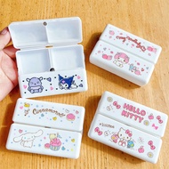 Cartoon Cartoon Cute Kuromi Packing Box Morning Noon Evening Reminder Sealed Moisture-Proof Medicine Mini Box Portable Pill Box