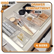 Innohut Kotak Akrilik Organizer Laci Drawer Compartment Box Desk Drawer Organizer Set Transparent Dr