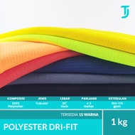 HIJAU UNGU HITAM MERAH Drifit Dryfit Polyester | Color | Jersey & Sport Apparel Fabric | 1 kg | Grow