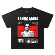 Bruno Mars Oversize T-shirt Black Tour 2024 Vintage Tee