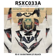 [READY STOCK] Coverset Bodyset Honda RSX RS-X 150 Batman (27) Black Purple STICKER TANAM