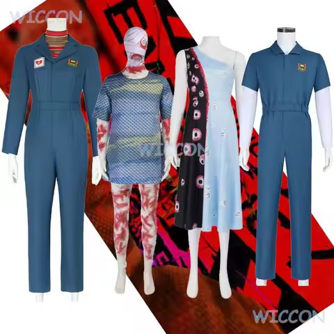 [YiNuo Store]Anya Cosplay Costume Captain Jimmy Cosplay Nurse Zombie Curly Cos Game Mouthwashing Wom