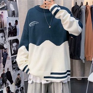 Sweater Knitwear round Neck Autumn and Winter Sweater M-3XL Men's Sweater Korean Hipster Essential S