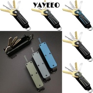 YAYEEO Keys Fob with Clip, Modern Holds 2-6 Keys Key Organizer,  Multi-function Metal with Screwdriv