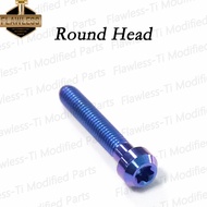 Flawless-Ti Gr5 Titanium Alloy Vespa Sprint 150เบรกดรัม Bolt Fasteners M6สำหรับรถจักรยานยนต์สกู๊ตเตอร์มีชิ้นส่วน