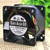 Sanyo 6038 6cm Double Ball Quiet Fan 12V 0.35A 9G0612P1M031