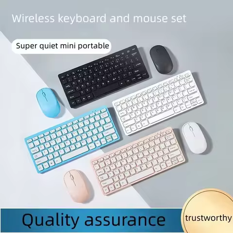 2.4G Wireless Keyboard and Mouse Protable Mini Keyboard Mouse Combo Set For Notebook Laptop Mac Desk
