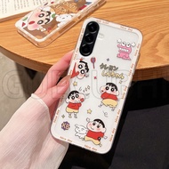 เคสสำหรับ Samsung A17 5G A07 4G A07 LTE น่ารักการ์ตูน Shinchan มอนสเตอร์ลายปลอกซิลิโคนนิ่มใสเคสโทรศั