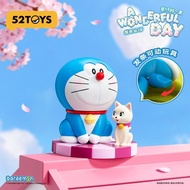 52TOYS Doraemon Beautiful Day Clockwork Movable Mystery Box Trendy Toy Figure Decoration Doraemon Gi