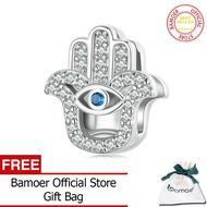 BAMOER ลูกปัดรูปคิวบิกเซอร์โคเนียปูสำหรับ SCX143ผู้หญิงตัวล็อกแบบมีที่กั้นเป็นของขวัญแบบสร้อยคอประดั