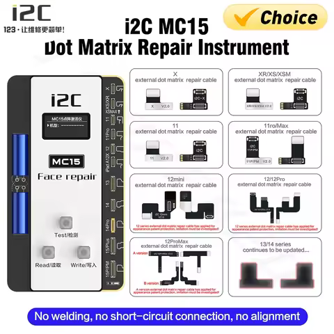 i2C I6S MC15 No Soldering Required Face ID Test Flex Cable No Welding for iPhone X to 14 Pro Max Dot