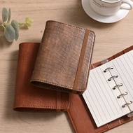 2026 New Style Ready Stock Mini Leather a8 Loose-leaf Notebook Replaceable Inner Page m5 Handbook Lo