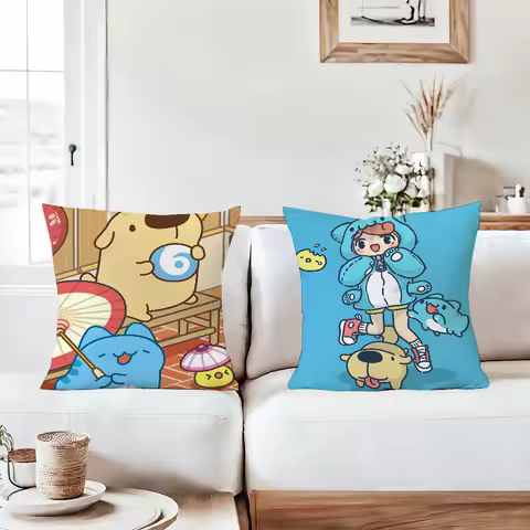 Cute Cartoon B-Bugcat Capoo Pillow Case Office Cushions Suitable For Sofa Car Bedroom Decorative Cus