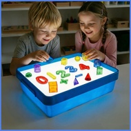 Light Table for Kids Portable Creative Bright LED Educational Play Art Station Tabletop Lightbox for