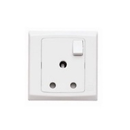 MK Slimline S2893 15Amp 1Gang Switch Socket