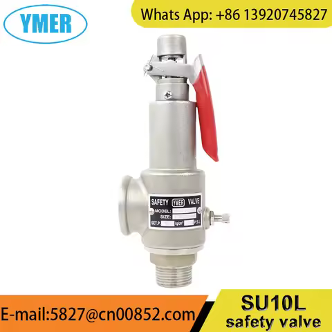 YMER SU10L Stainless Steel Safety Valve Steam Safety Relief Valve Pressure DN15 DN20 DN25 DN32 100ps