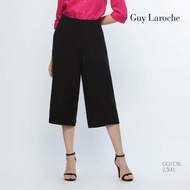 กางเกงขายาว กางเ﻿กงผู้หญิง Guy Laroche Business Pants กางเกงขายาวสีดำ ทรงขากว้าง (GQ1CBL)