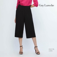กางเกงขายาว กางเกงผู้หญิง Guy Laroche Business Pants กางเกงขายาวสีดำ ทรงขากว้าง (GQ1CBL)
