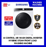 【 DELIVERY BY SELLER 】Samsung WD10T504DBE/FQ 10.5KG / 6.0KG AI Control AIr Wash Digital Inverter Hygiene Steam Front Load Washing Machine