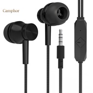 Camphor  Wired Earbud Fevers Sound Effect Powerful Bass Ergonomic 35mm Stereo Sports In-ear Earbud f