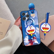 Huawei P40 Pro Plus P509 Pro 10 10 Pro 10 Lite 20 20 Pro P50 Pro P60 P60 Pro P60 Art Huawei Mate 9 20X 3D Cute Cartoon Doraemon Phone Case Phone Cover with Holder Stand Lanyard