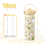 Kids Tumbler 18oz Kids Thermos Bottle Kids Thermos Flask Kids Stainless Steel Water Bottle Portable 
