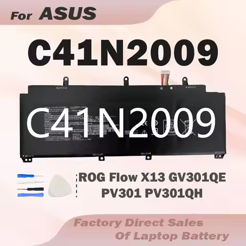 C41N2009 Laptop Battery For Asus ROG Flow X13 GV301 GV301QC GV301QE GV301QH GV301RA GV301RC GV301RE 