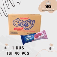 BISKITOP - (1 DUS) CHERRY COOKIES 60g Biskuit Anak Dewasa Enak Rasa Buah Cherry Biscuit Biskitop Mur